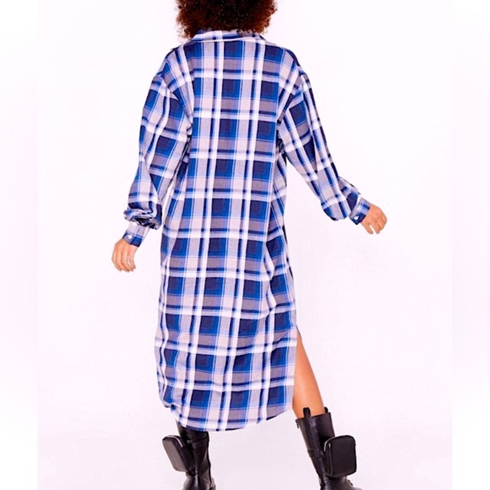 Thread Story plaid open front duster - Picture 4 of 10
